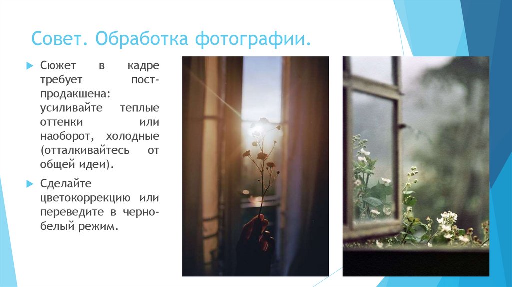 Совет. Обработка фотографии.