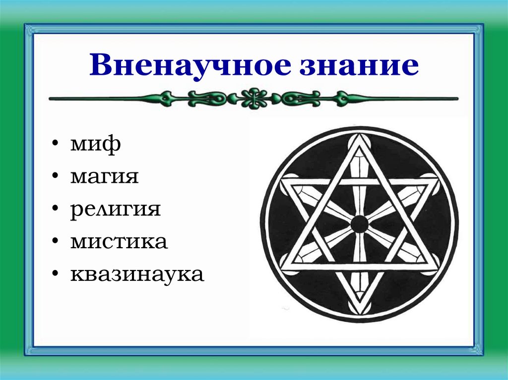 Вненаучное знание