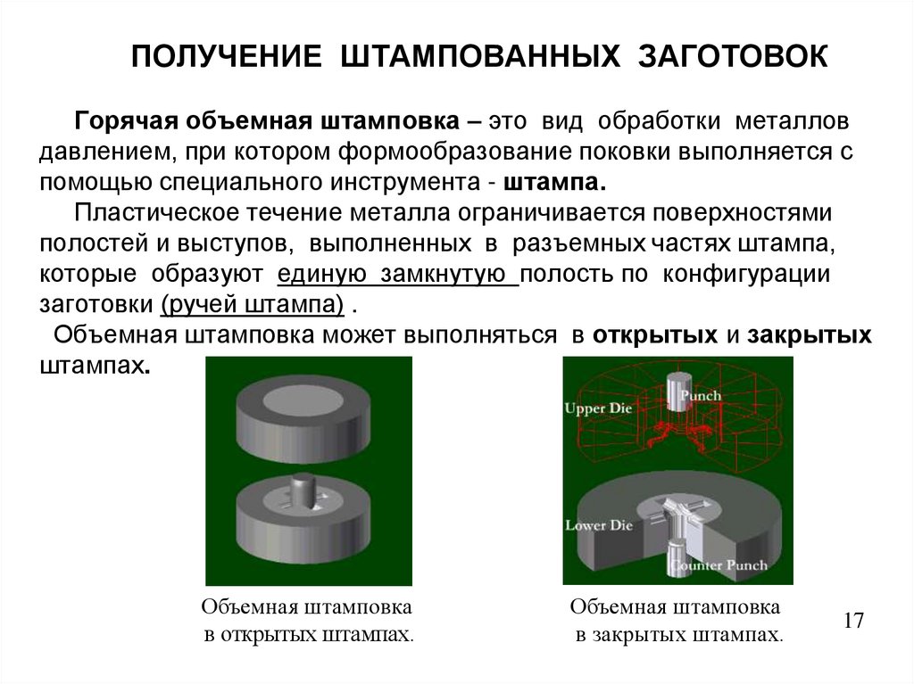 Получение заготовок