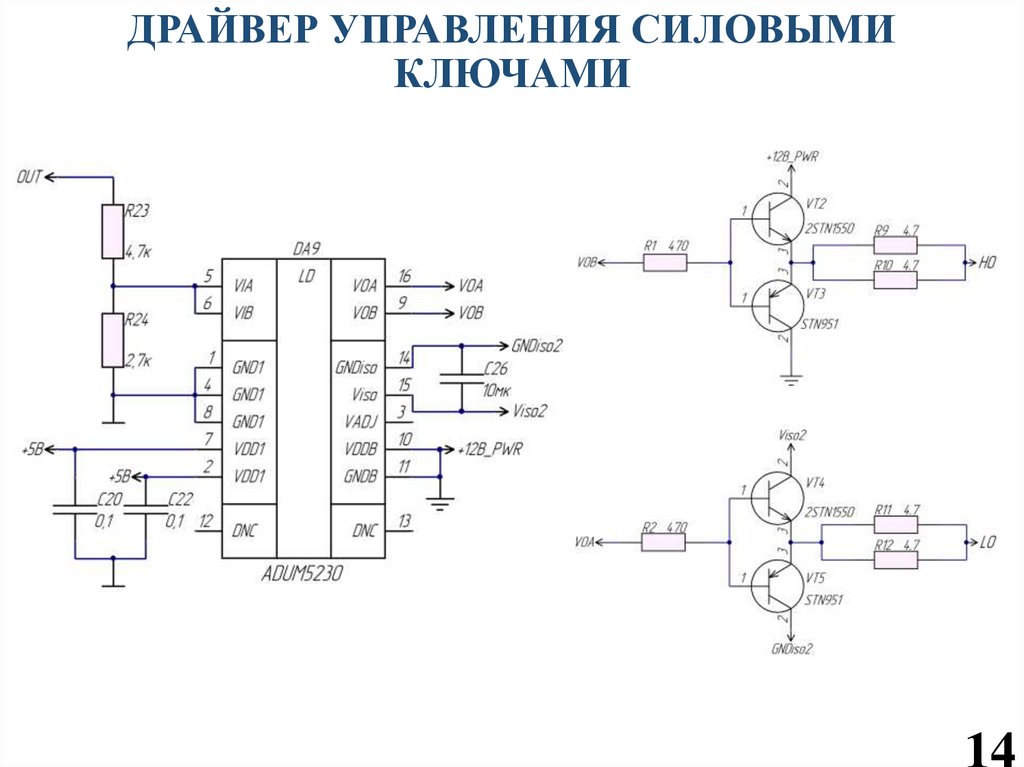 ДРАЙВЕР УПРАВЛЕНИЯ СИЛОВЫМИ КЛЮЧАМИ