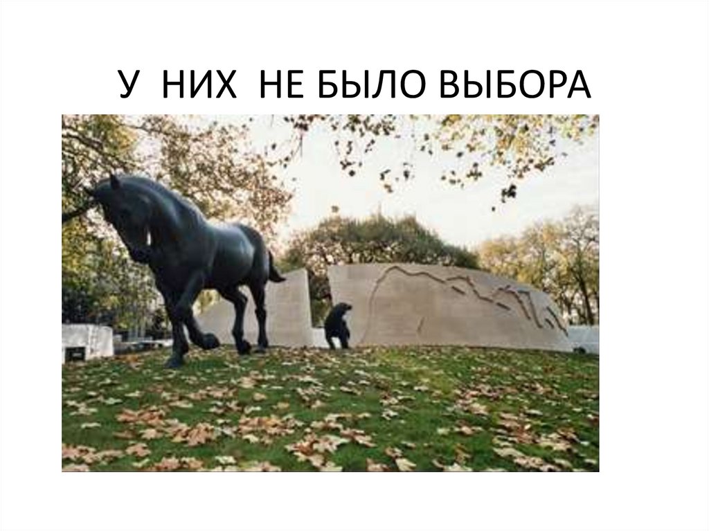 У НИХ НЕ БЫЛО ВЫБОРА