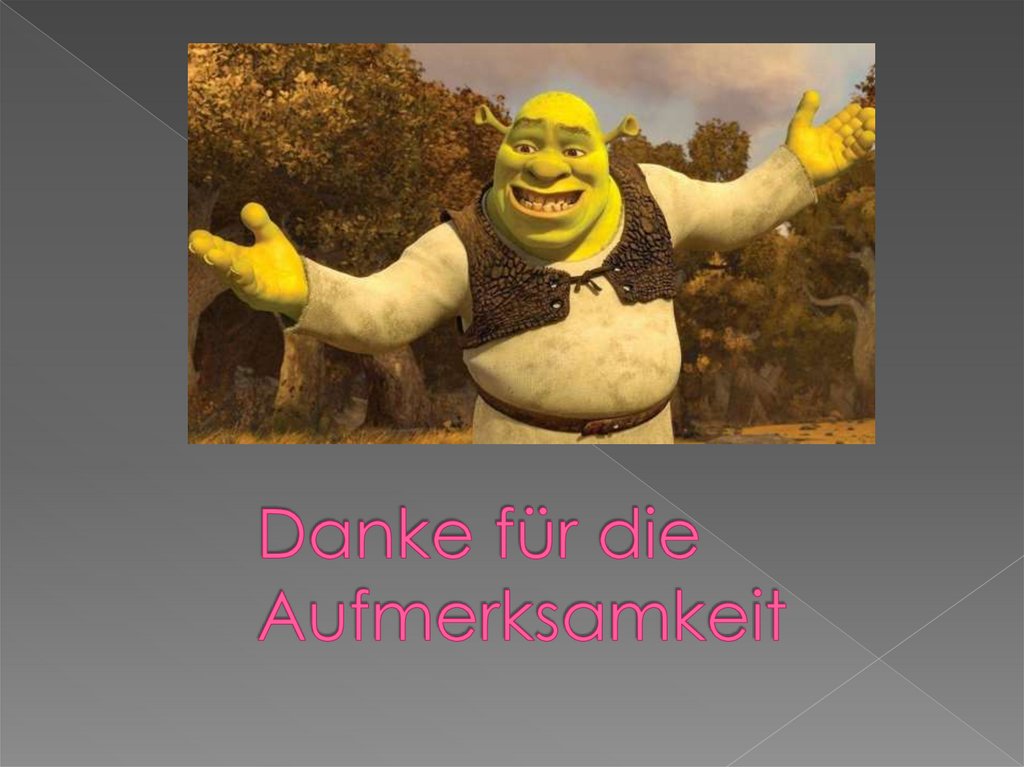 Danke für die Aufmerksamkeit