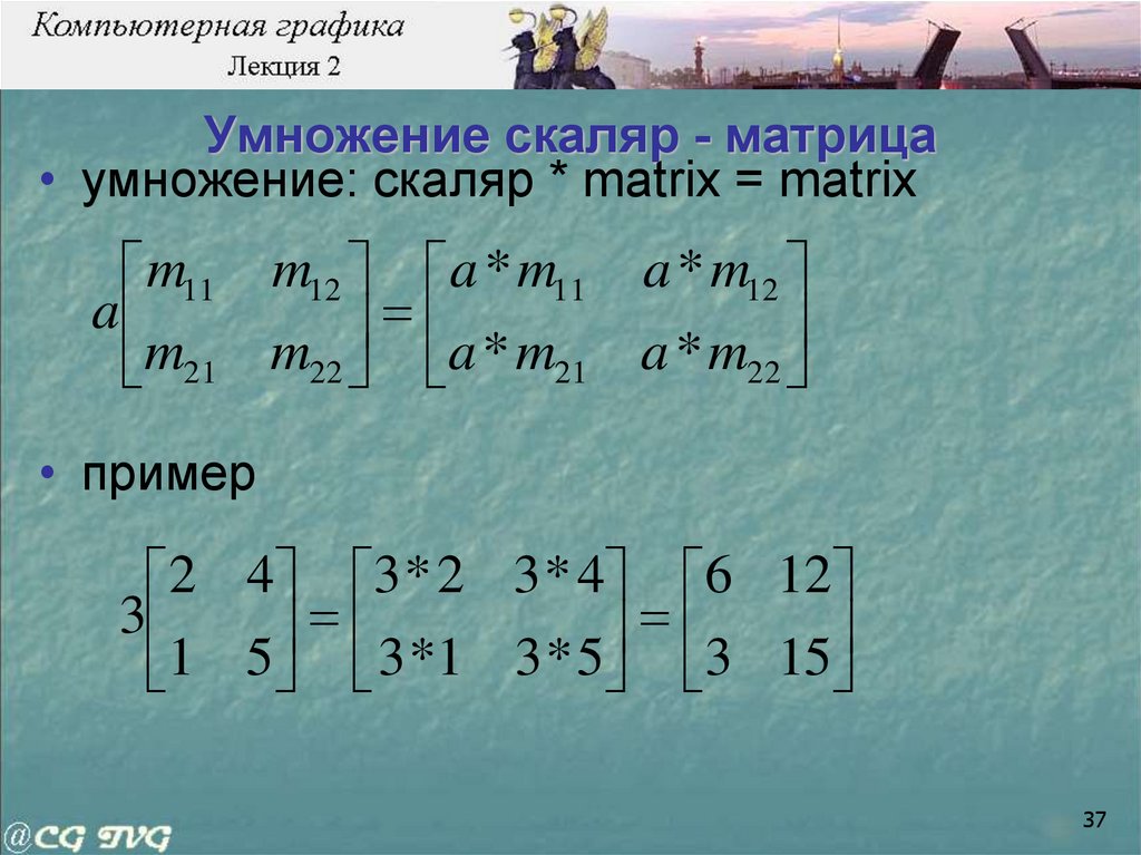 Умножение числа на вектор. Перемножение матрицы на скаляр. Умножение матрицы на скаляр. Умножение матрицы на скалярную матрицу. Матрица умноженная на скаляр.