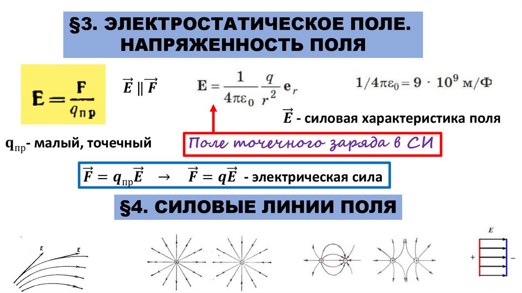 Электростатика презентация 11 класс