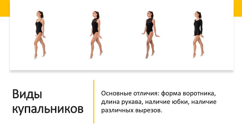 Виды купальников