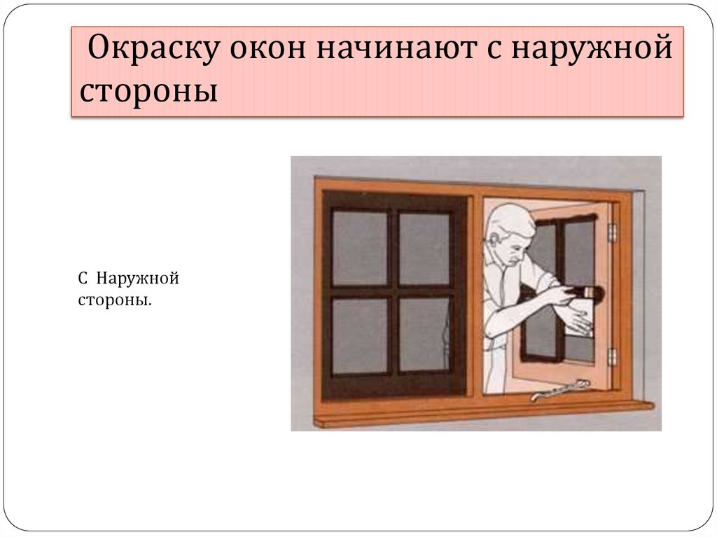 Требования к окраске оконных переплетов - online presentation
