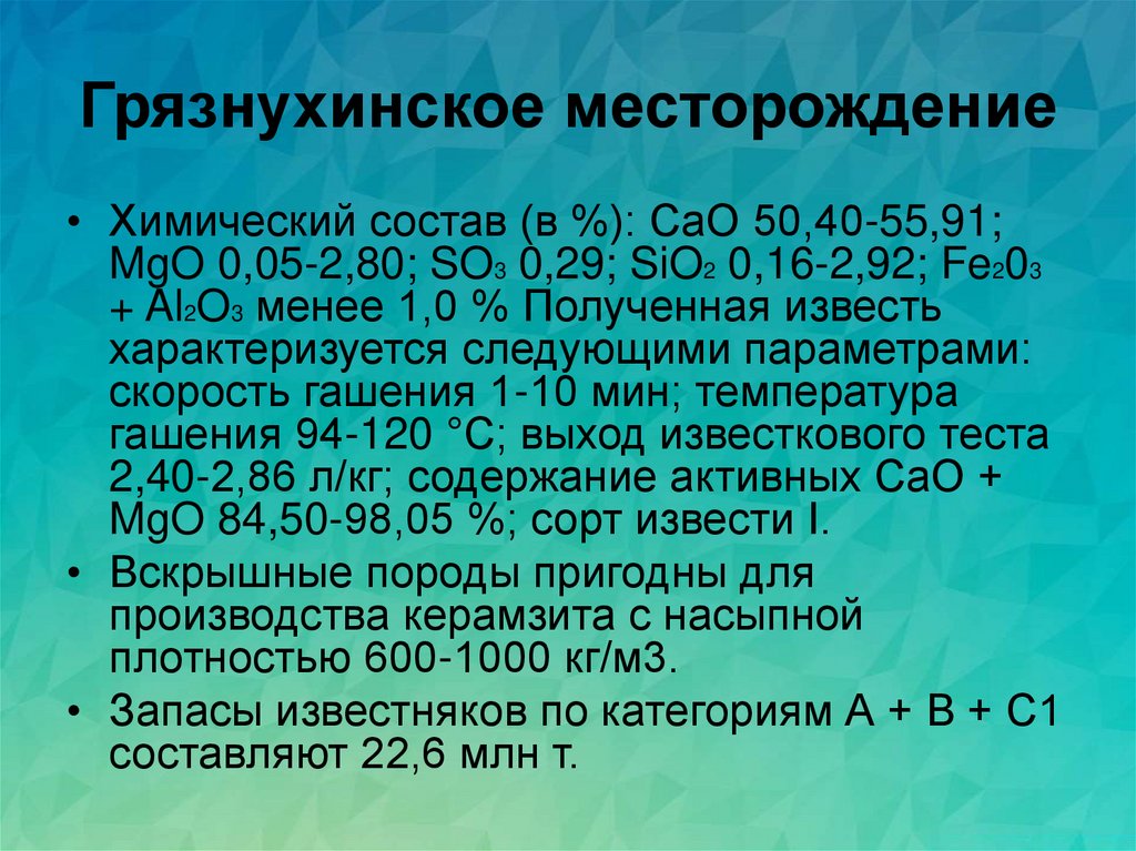 Грязнухинское месторождение