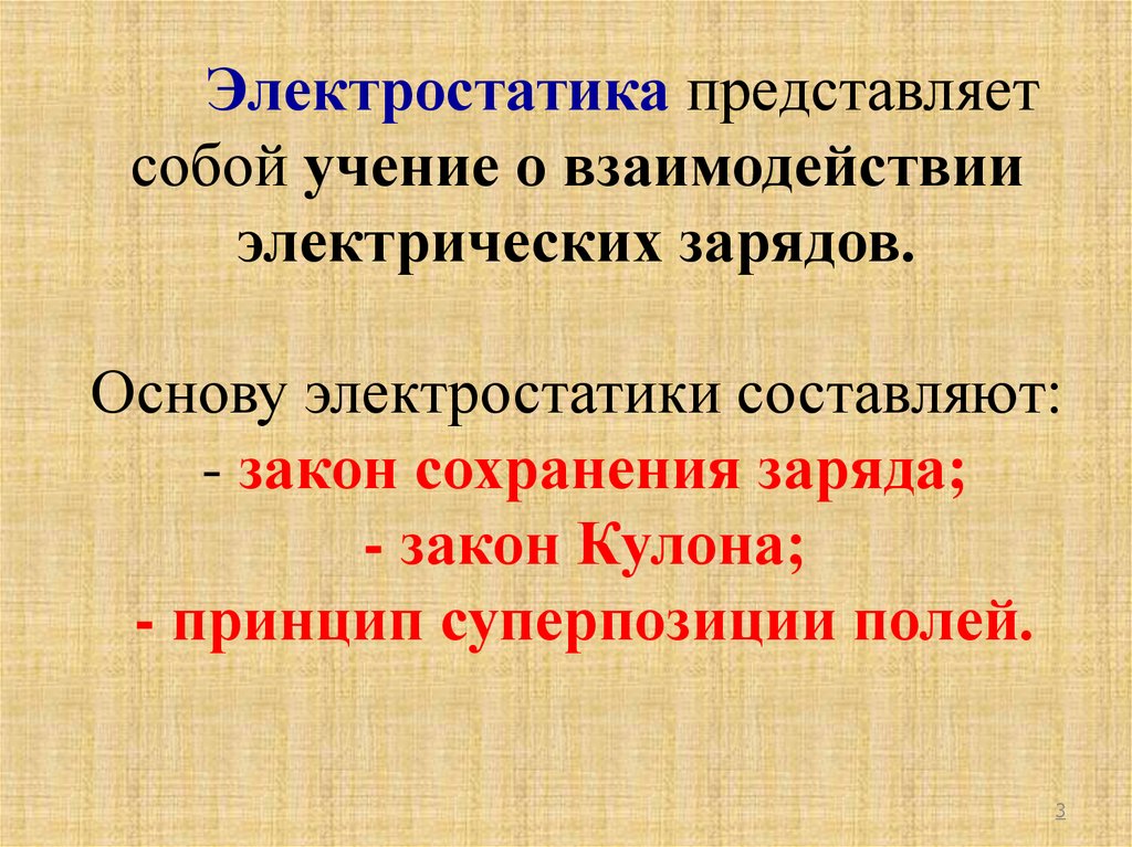 Электрические заряды в вакууме. Какую роль Электростатика играет в жизни человека.