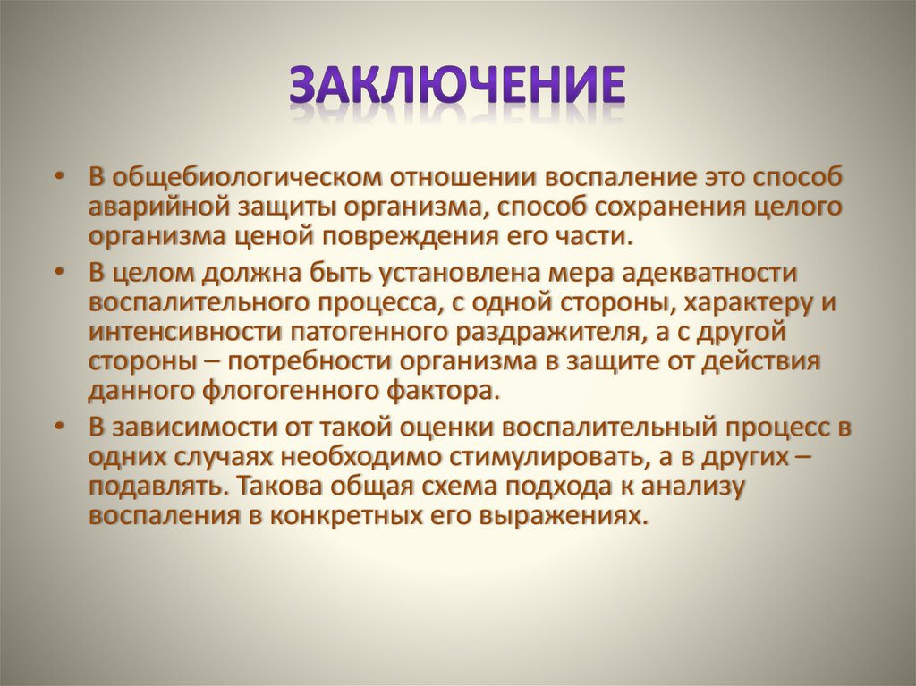 Заключение