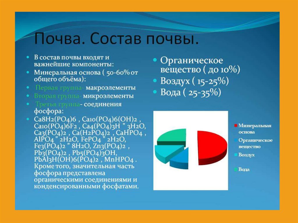 Состав и свойства почвы презентация