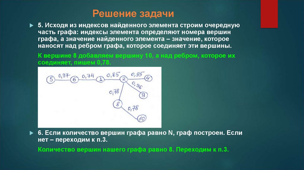 Решение задачи