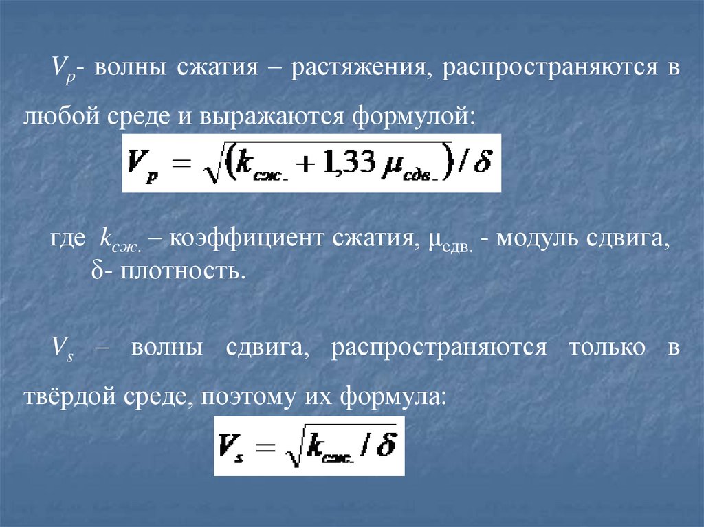 Волны сжатия и растяжения