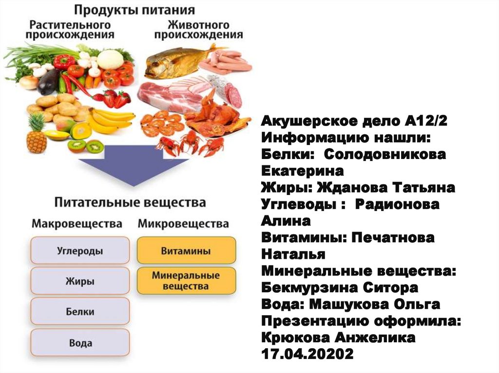 Питательные вещества 3 класс окружающий мир презентация