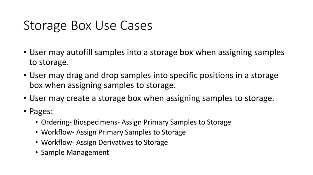 Storage Box Use Cases презентация онлайн