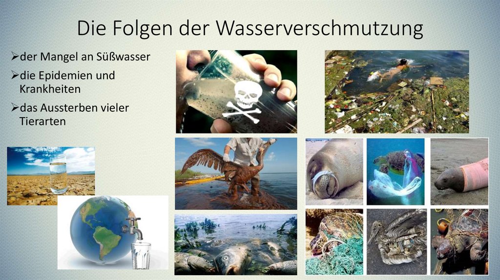 «Umweltprobleme» Die Wasserverschmutzung - online presentation