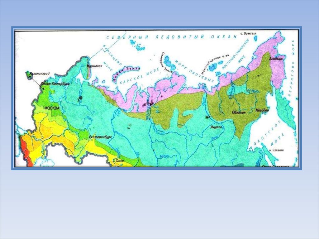 Россия степи карта