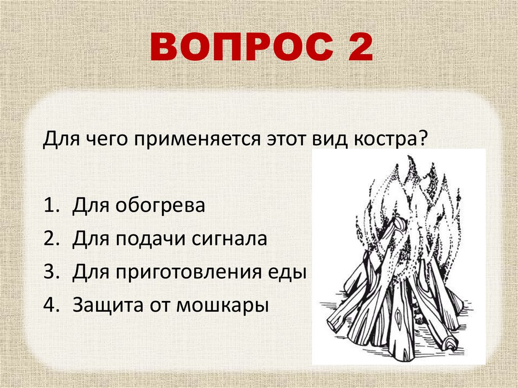 Костры. Их виды и применение - презентация онлайн