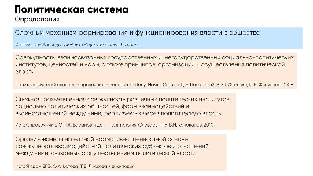 Политическая сфера егэ обществознание презентация по кодификатору