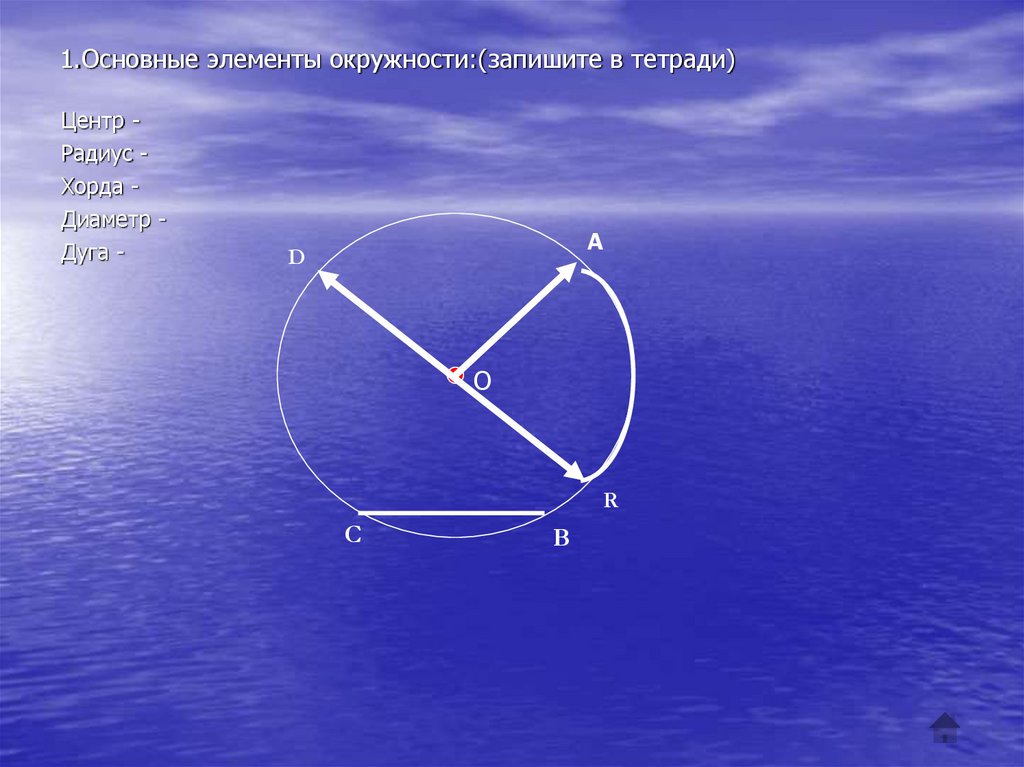 Записать круга. Элементы окружности. Основные элементы круга. Элементы окружности 7 класс геометрия. Окружность элементы окружности 7 класс.