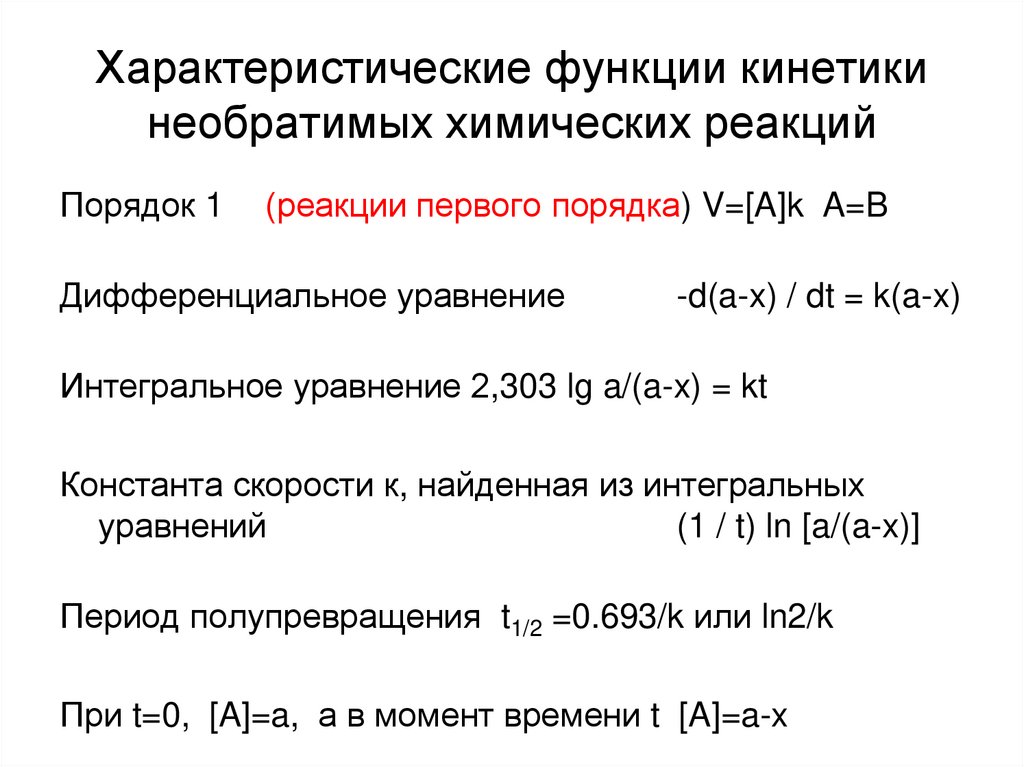 Обратимые и необратимые химические реакции