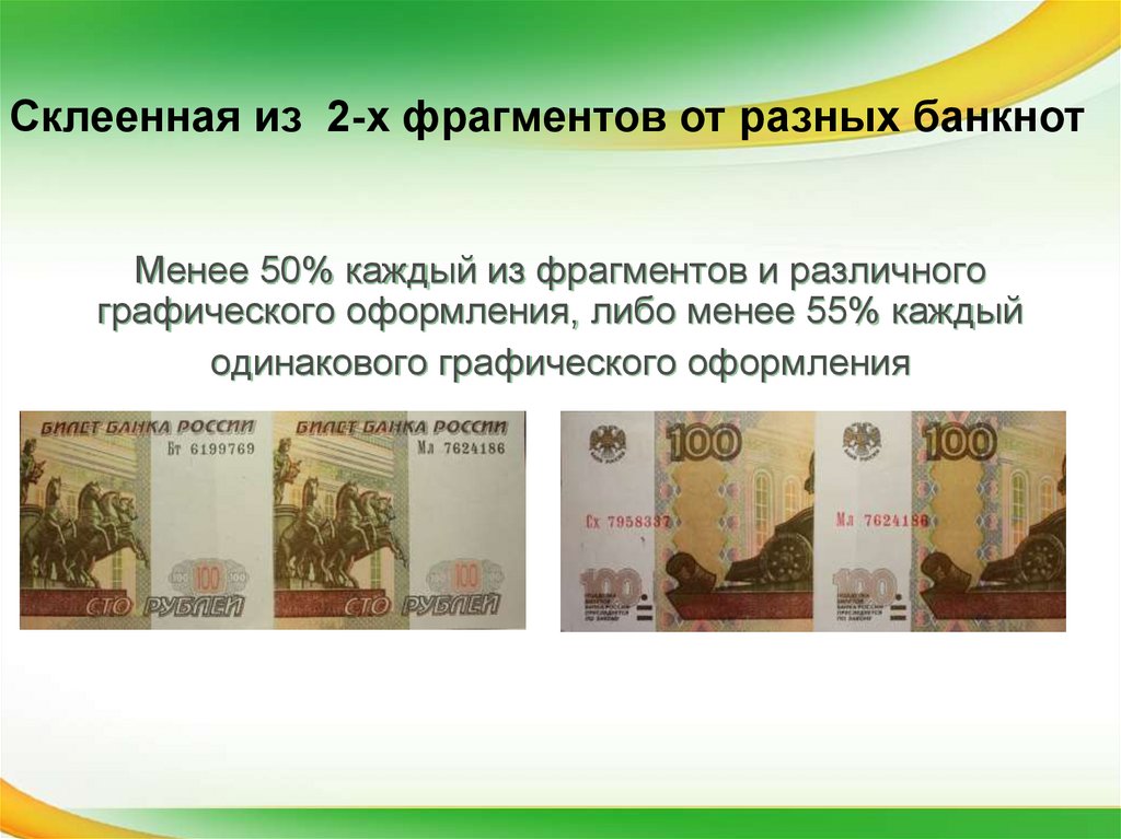 Признаки платежеспособности банкнот и монет банка россии презентация