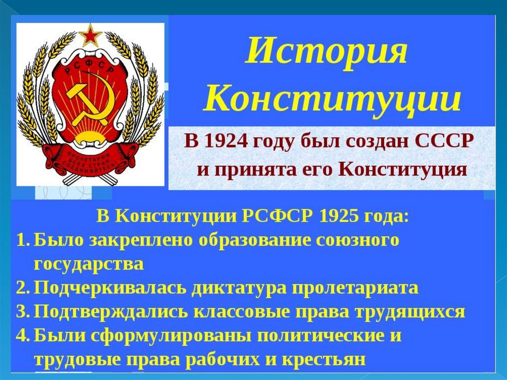 Презентация на тему история развития конституции рф