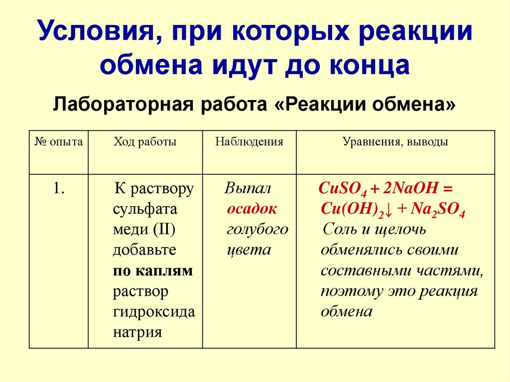 Работа реакции