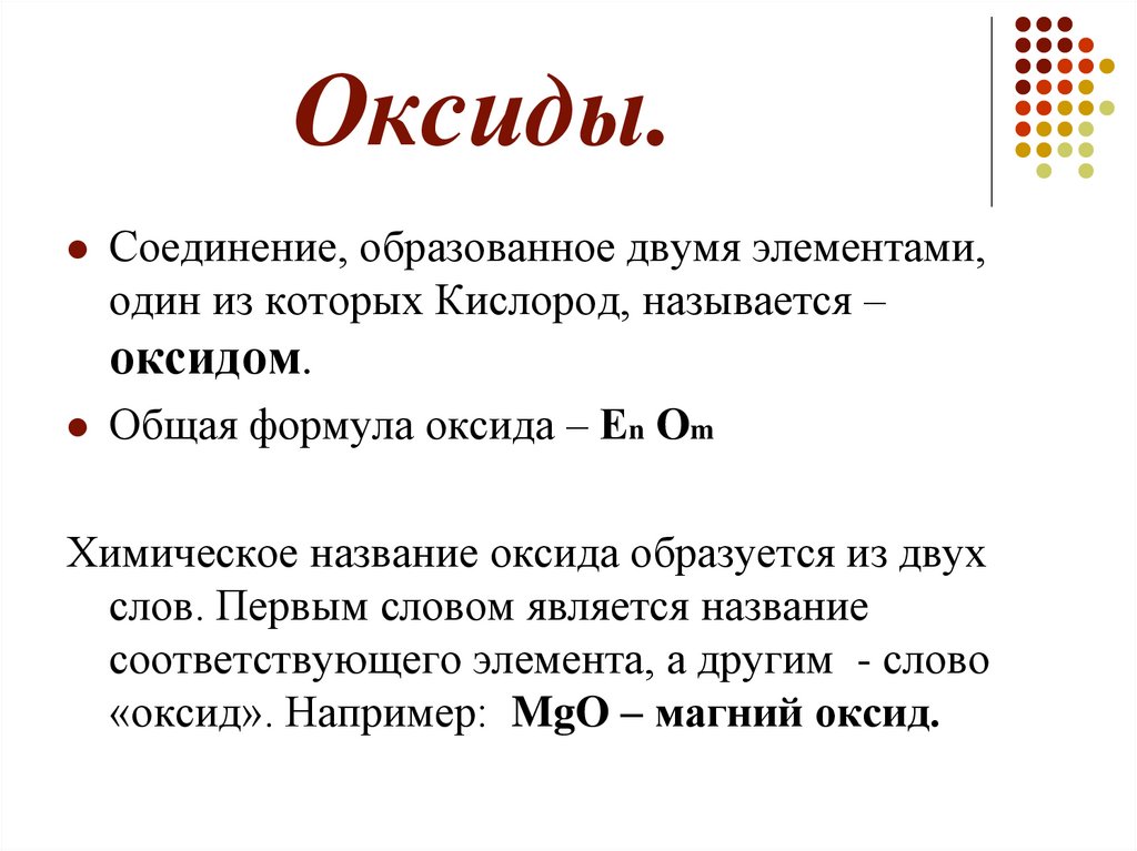 Mgo какой оксид