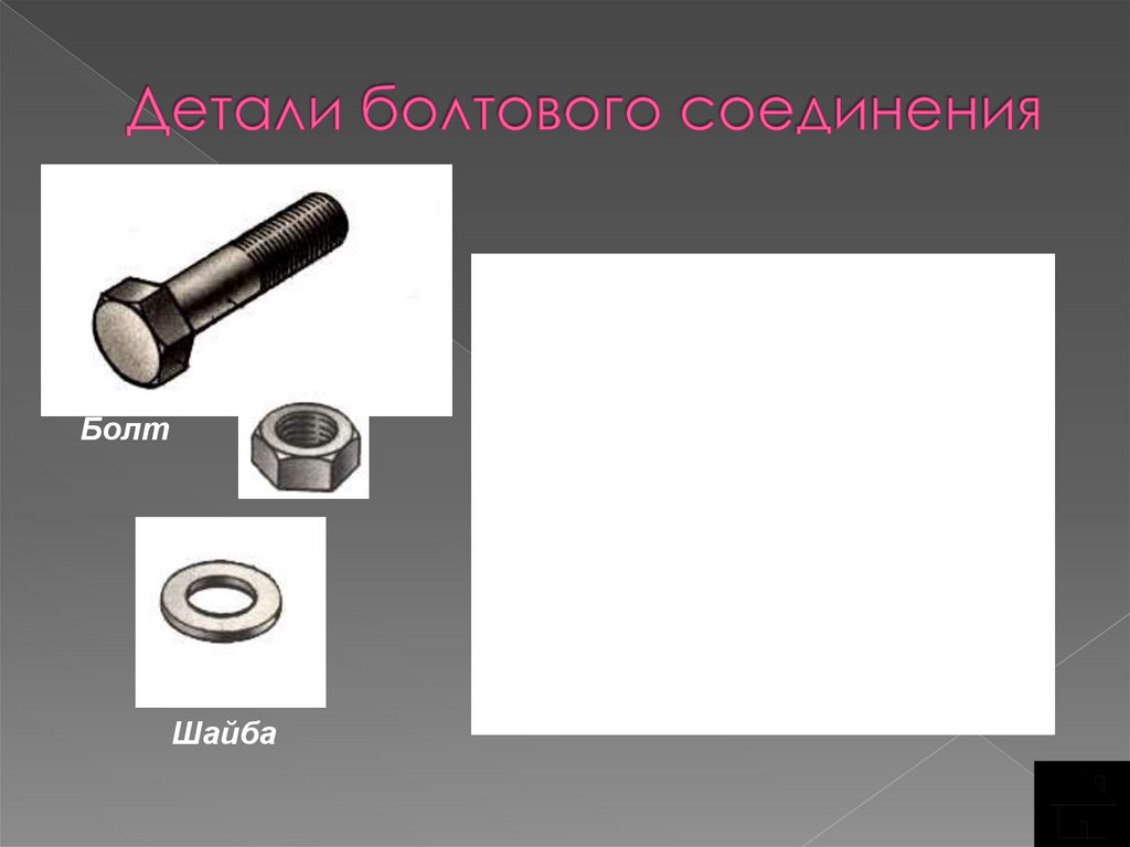 Детали болтового соединения