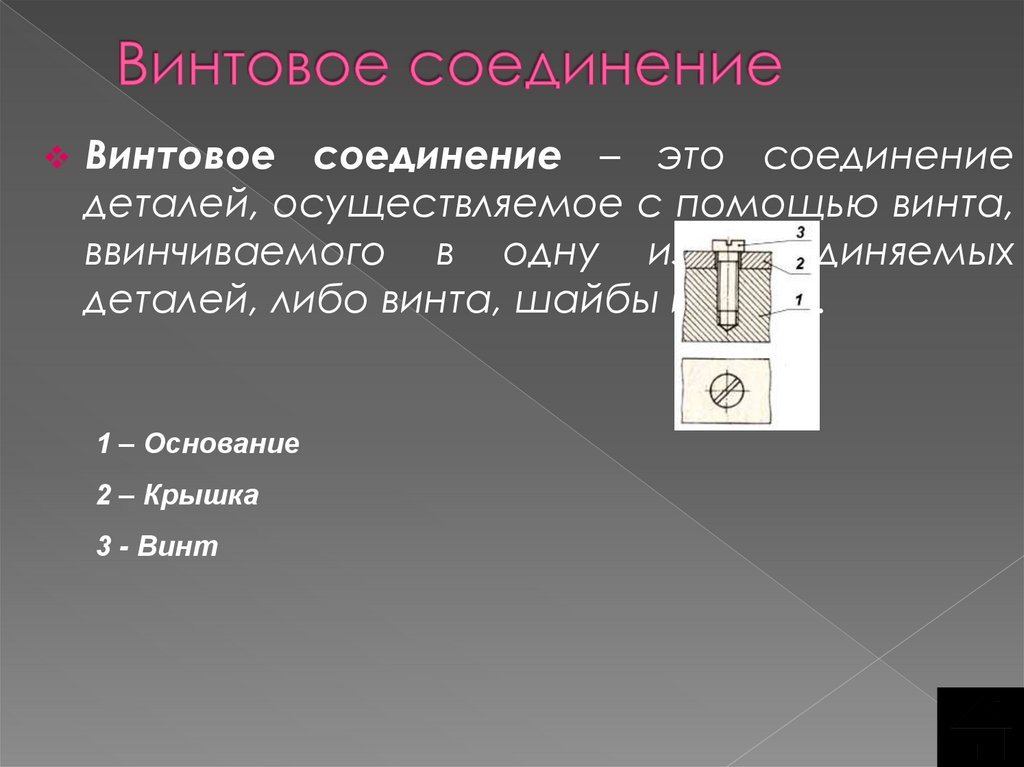 Винтовое соединение