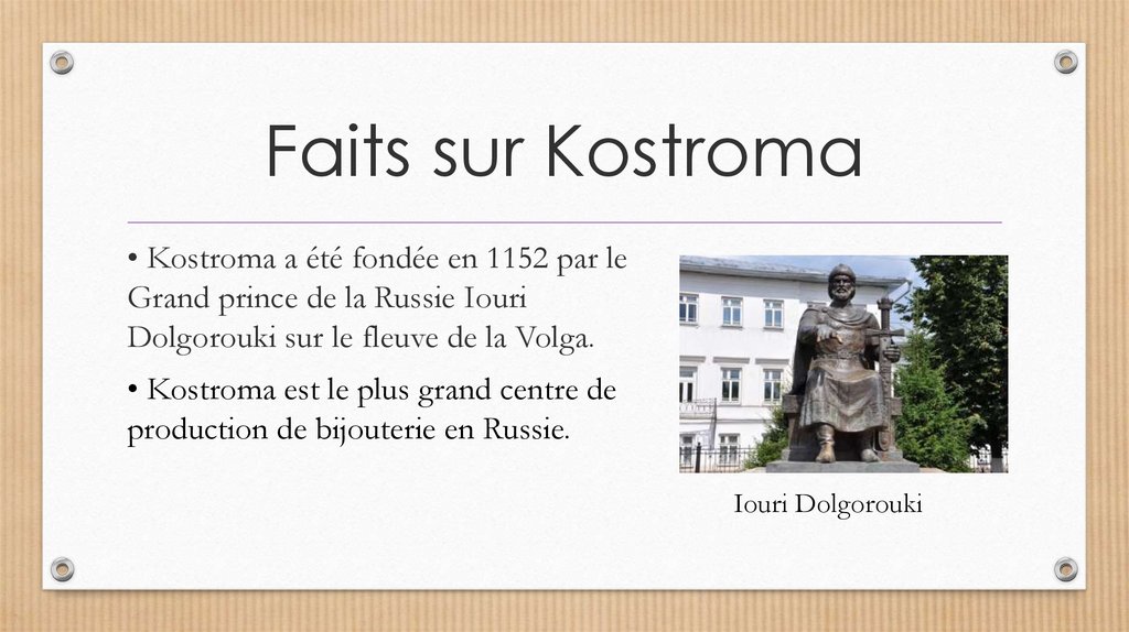 Faits sur Kostroma