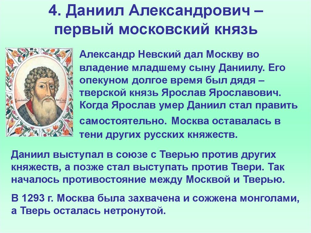 Заполните пропуск в схеме собирание земель вокруг москвы даниил московский коломна