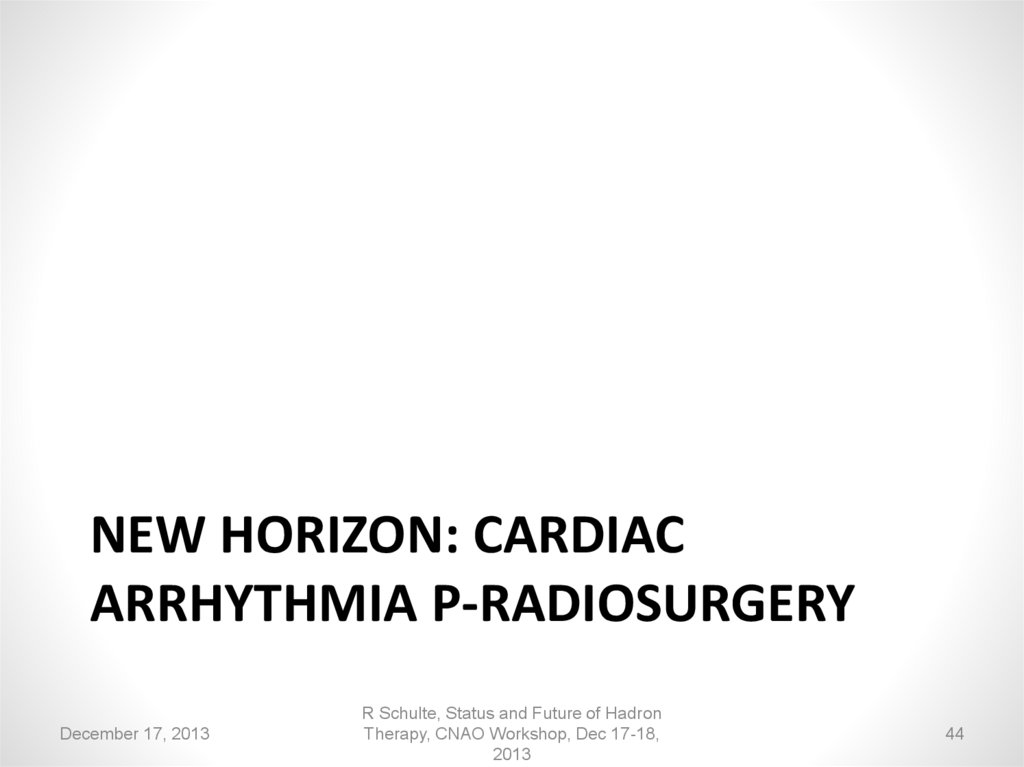 New Horizon: Cardiac arrhythmia p-radiosurgery