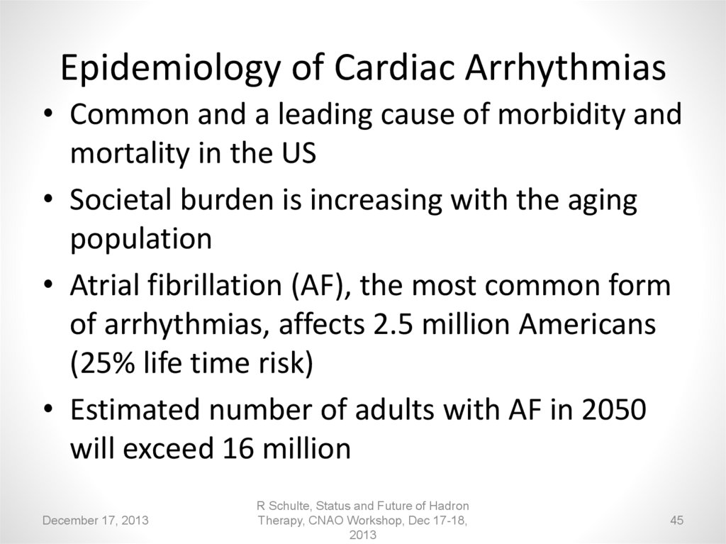 Epidemiology of Cardiac Arrhythmias