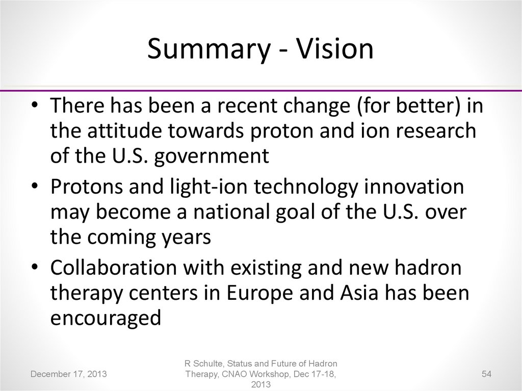 Summary - Vision