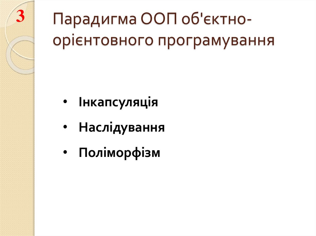Парадигма ООП об'єктно-орієнтовного програмування