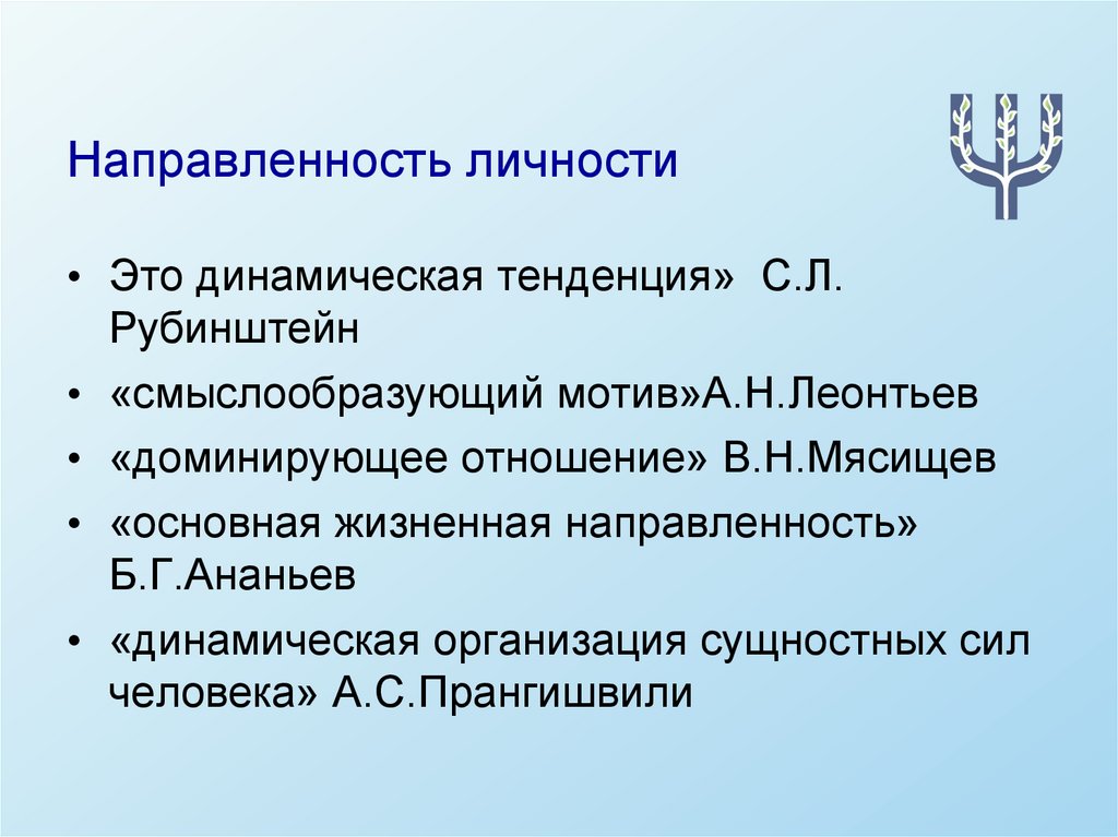 Направленность личности