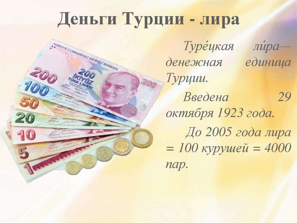 Конвертация лиры в рубли. Денежная валюта в Турции.