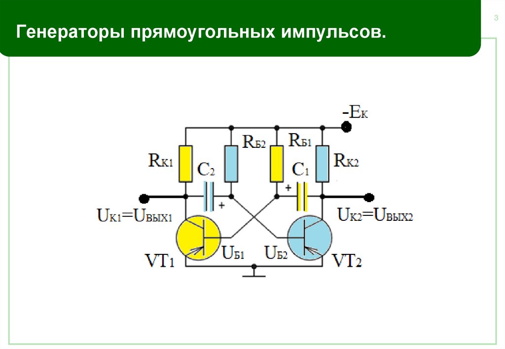 Прямоугольные импульсы схема