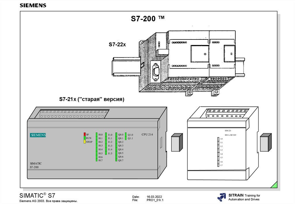 Контроллер s7 1200 схема подключения