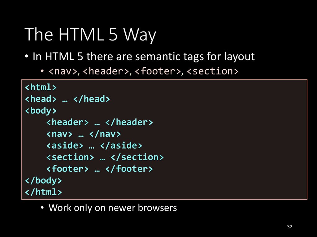 The HTML 5 Way