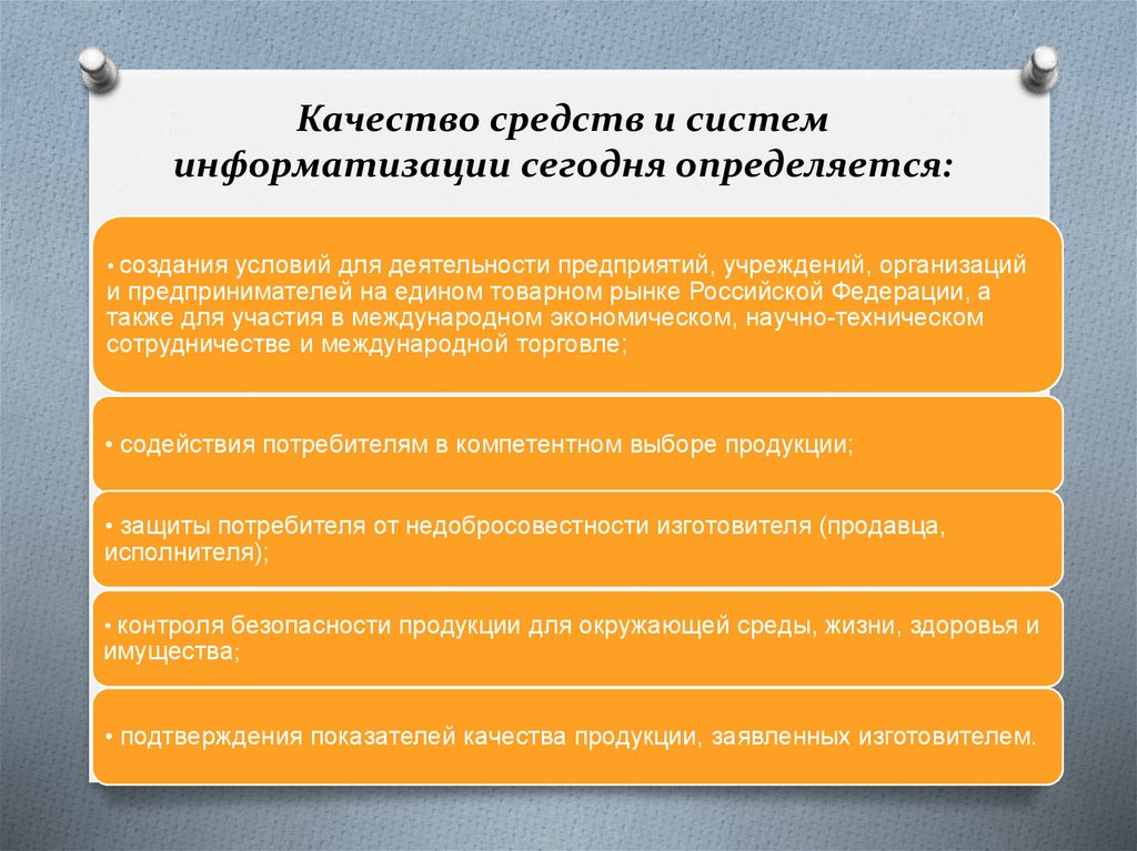 Качество средств и систем информатизации сегод­ня определяется: