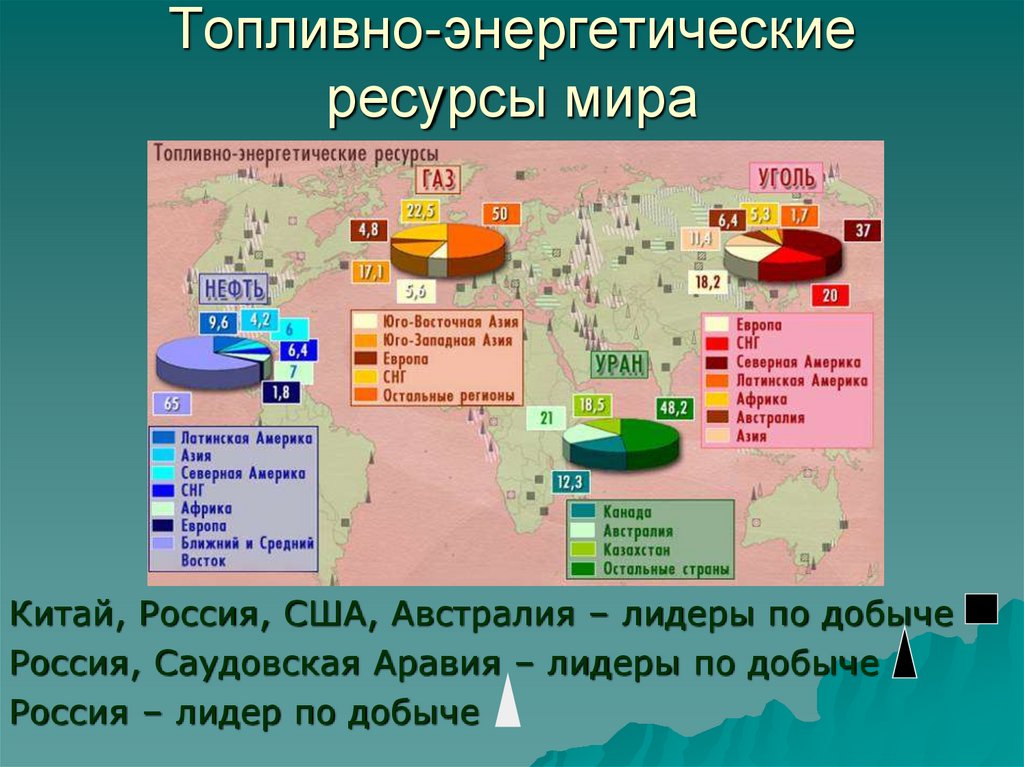 К топливным ресурсам относятся газ и гидроресурсы уголь и газ гидроэнергоресурсы и уголь