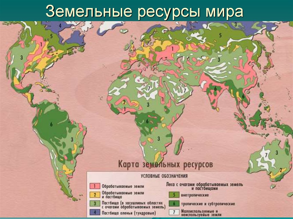 Земельные ресурсы презентация