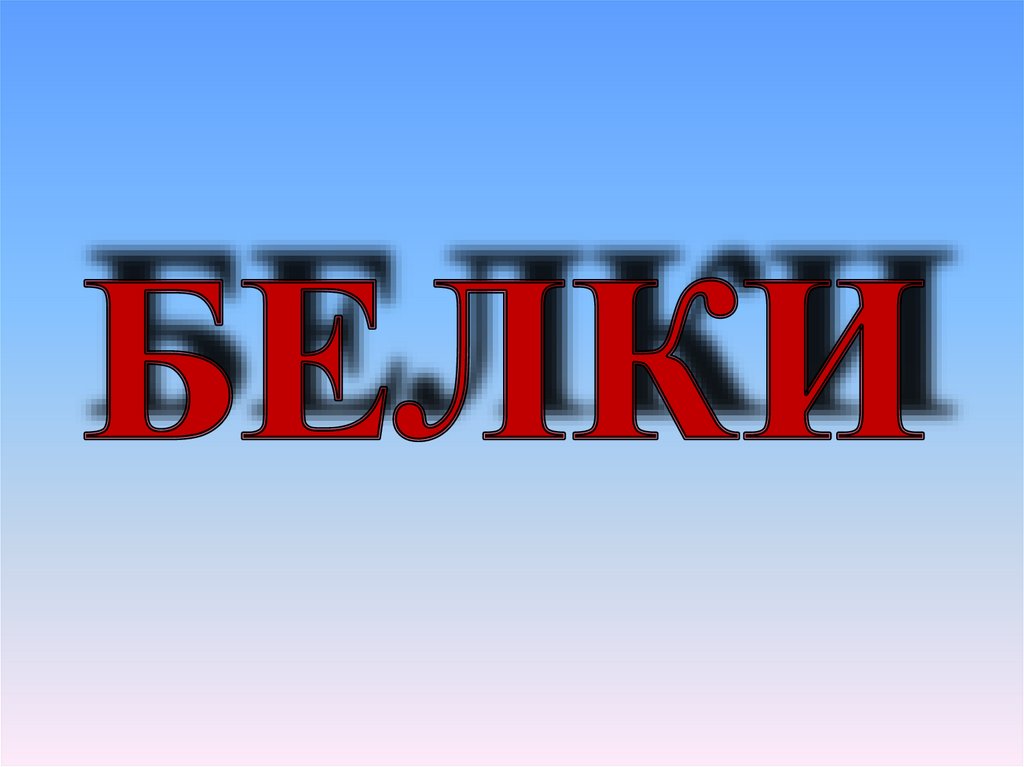 Белки - презентация онлайн