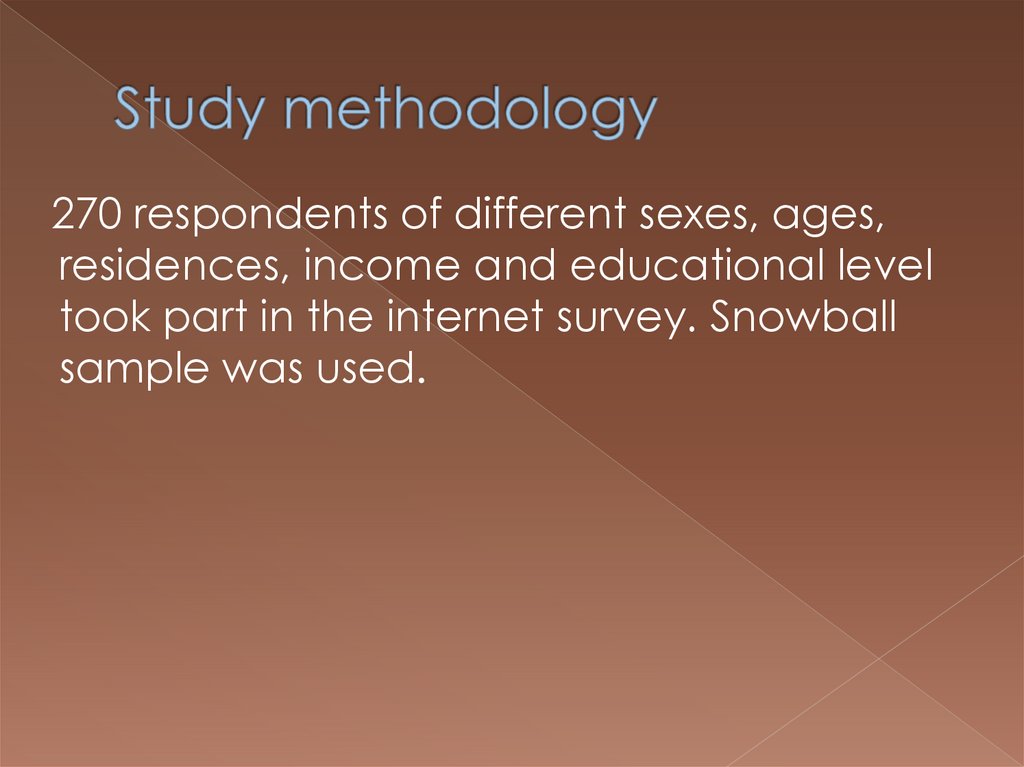 Study methodology