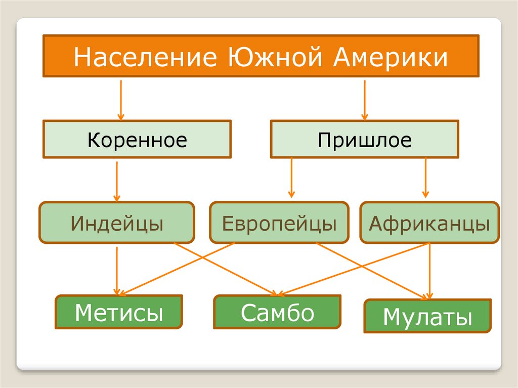 Население южной америки