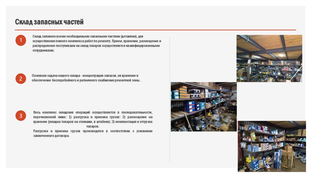 Склад запасных частей
