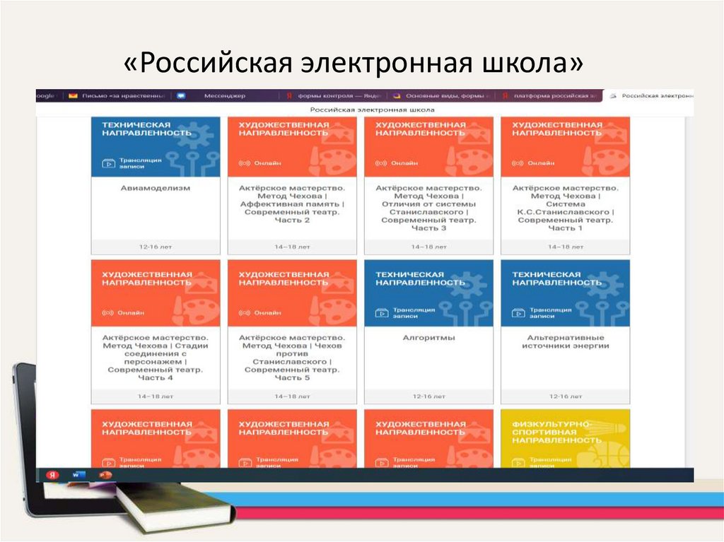 Российская электронная школа история