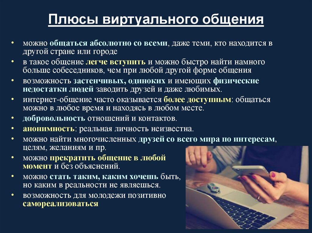 Формы виртуального общения